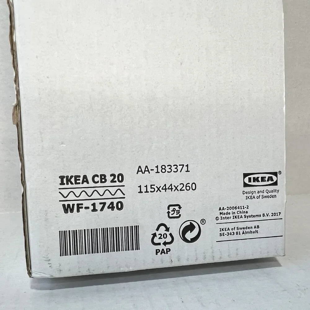 IKEA BROGRUND shower shelf 9.75x1.50x4.5” chrome-plated 903.285.26 Open Box